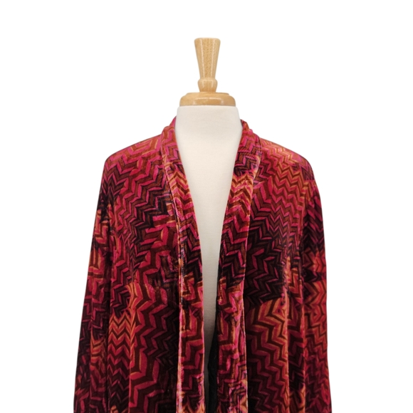 $575 Johnny Was Belle Velvet Kimono Coat Size XL - Picture 2 of 8